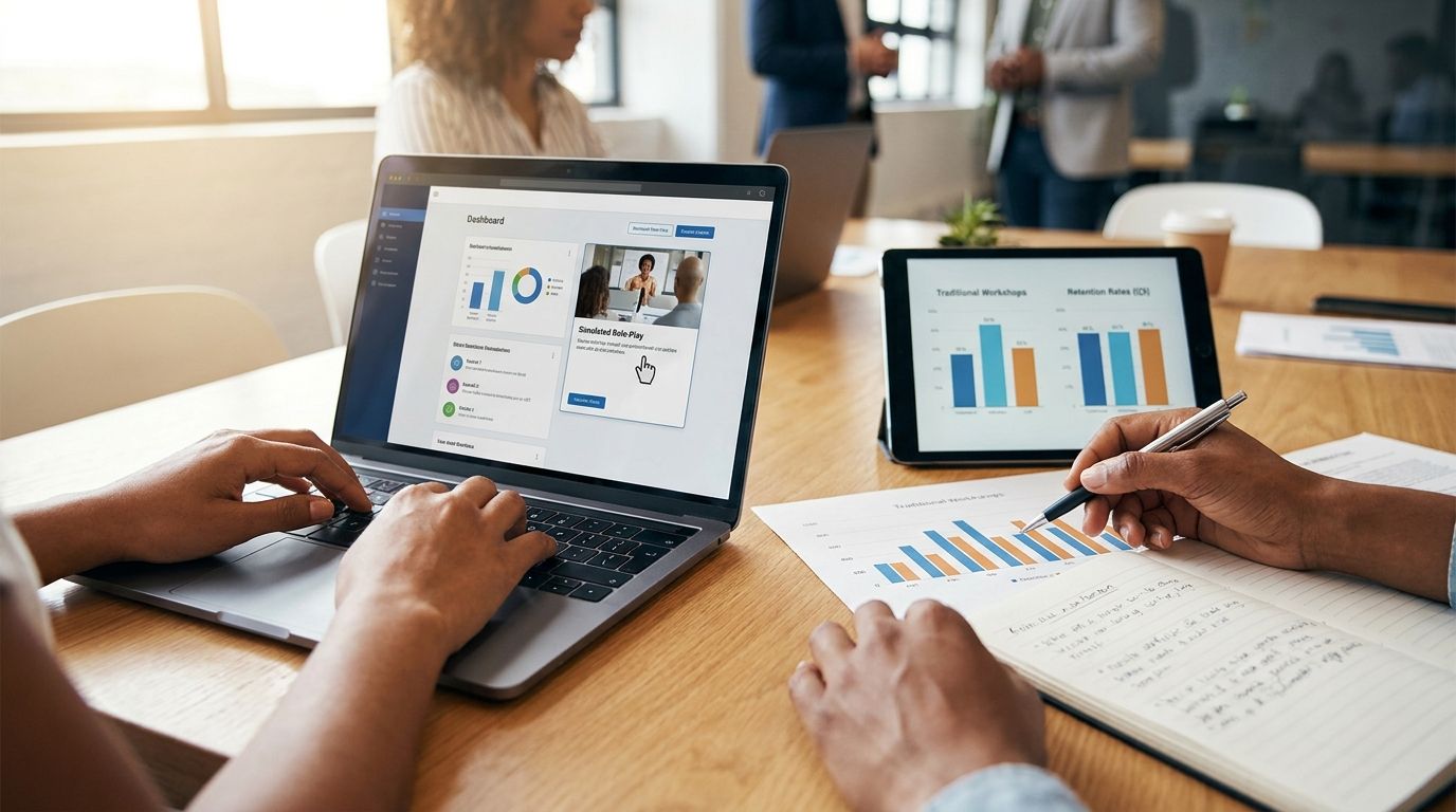 AI Role-Play vs Traditional Sales Training: What the Retention Data Actually Says
