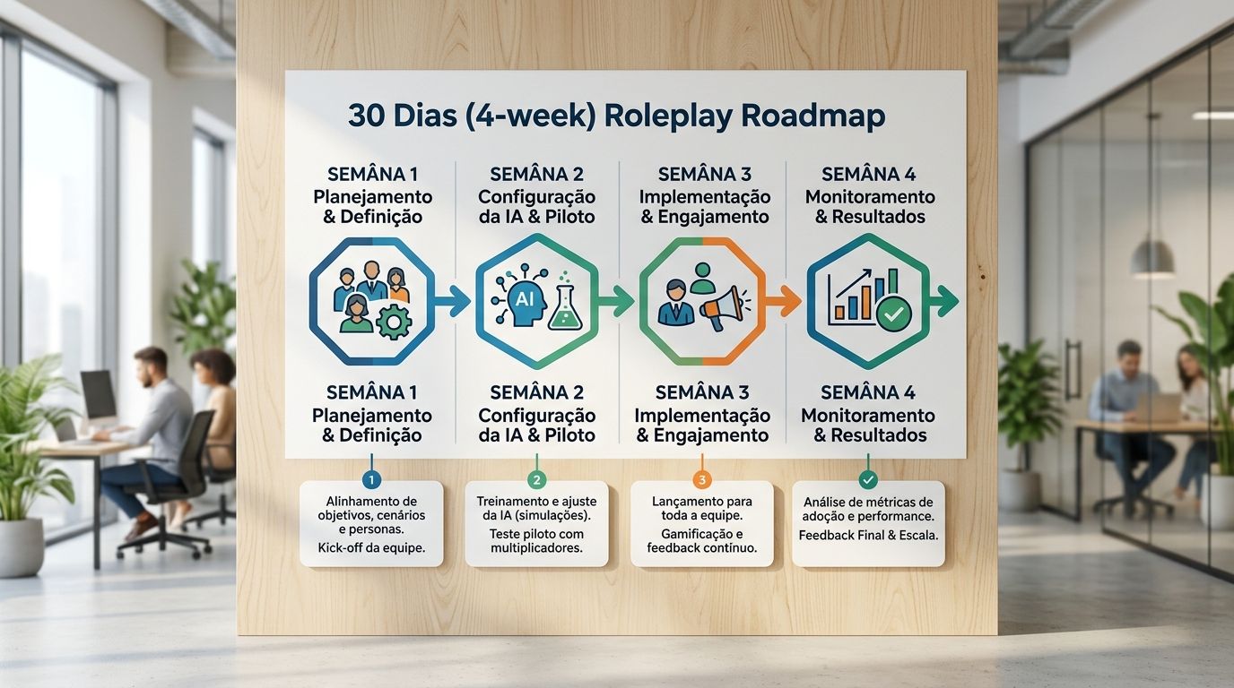 Programa de roleplay em 30 dias: o passo a passo para implementar na sua equipe